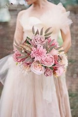 Artificial Flowers Dusty Pink Silk Fake Flowers for DIY A Abby Dusty Pink
