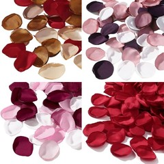 200Pcs Simulated Silk Rose Petal Realistic Cloth Petal for Wedding Supplies