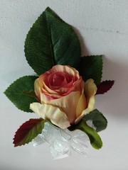 Hand Made pin on rose boutonniere