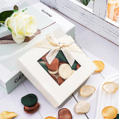 Whaline 400 Pcs Silk Rose Petals Vintage Green Gold Champagne Artificial Flower