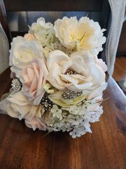 Wedding Bouquet W/vintage Broaches