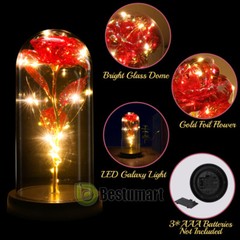 Eternal Rose Flower LED Enchanted Galaxy Rose LED Light Valentine’s Gift