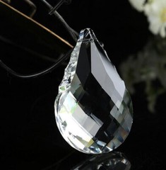 10Pcs Crystal Chandelier Pendant 50mm Clear Color Glass Suncatcher Wedding Decor