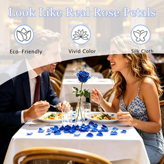 3200 Pcs Artificial Rose Petals for Romantic Night, Fake Rose Flower Petals for