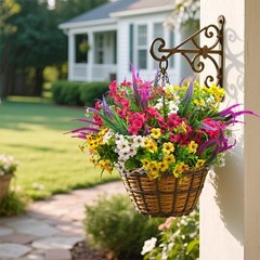 20 Packs Artificial Flowers Outdoor UV Resistant Fake Plants for Garden Patio…