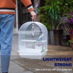 Capuca Small Bird Travel Cage – Lightweight Starter Kit for Parakeets, Lovebirds