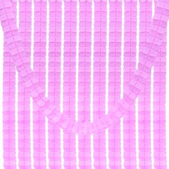 9.8ft Four-Leaf Garland, 12 Pack Tissue Paper Hanging Flower, Pink