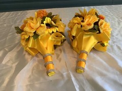 Set of 2 autumn/fall wedding bouquets