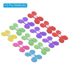 9.8ft Four-Leaf Garland, 12 Pack Tissue Paper Hanging Flower, Multicolor