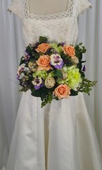 Whimsical Spring Summer Silk Wedding Bouquet