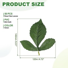 Dahlia Fake Leaves 50 Pcs Artificial Plants Greenery Decorations