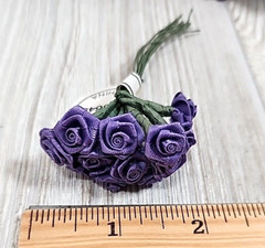 Purple/White/Silver Mini Flowers for Crafts or Bouquets/Wreaths
