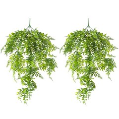 4Pcs Artificial Boston Fern Plant Fake Hanging Trailing Foliage Vine Home Decor
