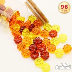 PMLAND Autumn Acrylic 3 Color Assorted Mini Yellow, Orange, Dark Amber