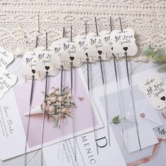 100PCS Rustic Favors Sparkler Tags for Weddings Match Holder & Striker Let Love
