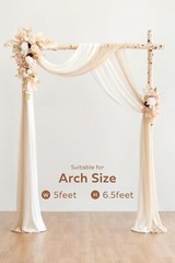 Ling’s Moment Spring Wedding Arch Flowers Kit Pack of 4, 2pcs Hanging Flower …