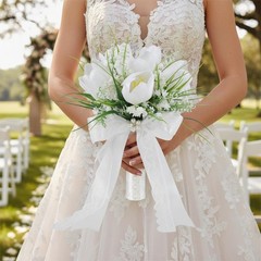 Decor Lightweight Artificial Flower Realistic Floral Handheld Bridal for
