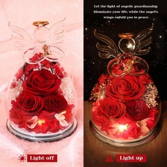 Gifts for Her Birthday Gifts for Mom Women Preserved Rose Forever Flower in Gla.