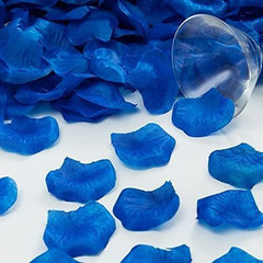 0.45 LB Deep Blue Rose Flower Petals,2500 Pcs Fake Royal Blue Rose Petals for…