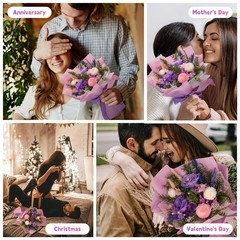 Forever Flower Gifts for Her: Romantic Flowers Graduation-Daughter Lilac