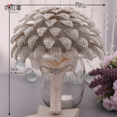 Luxurious Rhinestone Bouquet in Hand Wedding Bride Bouquet Hand Wedding Bouquet