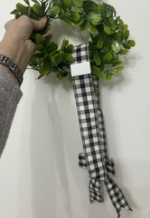 Cabinet Decoration Christmas Small Flower Ring Artificial Hanging Flower Bow