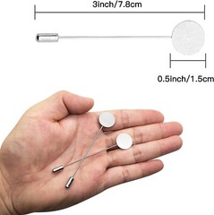 set of 2 silk white daisy stick pin boutonnières