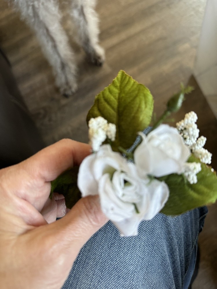 Silk Boutonnière, 2 Options In White, & 2 In Yellow. Perfect For Prom-Price Each