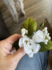 Silk Boutonnière, 2 Options In White, & 2 In Yellow. Perfect For Prom-Price Each