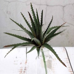 Set of 3 12″ tall Assorted Aloe Faux Succulent Picks Sprays Stems Wedding Party