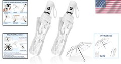 Elegant Clear Umbrella Set – 39.38″ Canopy, Lightweight & Perfect for Dating