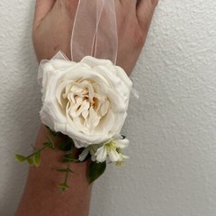 SET OF 3 Assorted Flower White Sola Bridal Wedding Bouquet with corsages