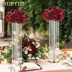 Flower Balls for Wedding Centrepieces – 10 Pcs 15.7 inch Diam Large Burgundy