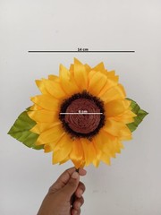 Sunflower Satin Ribbon artificial flower bouquets Fully Handmade