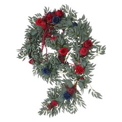 9FT Artificial Floral Garland, Artificial Flower Garland for Wedding Decoration