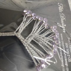 Fitz Design Diamond Rhinestone Quintet, Light Purple, Bouquet Rhinestones