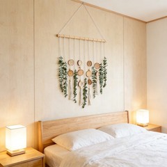 Artificial Eucalyptus Wall Hanging Fake Boho Wall Art Bedroom Kitchen Home Decor