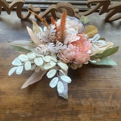 Bridal Wedding Bouquet Budget Friendly Beautiful Faux Flowers White Pink Orange
