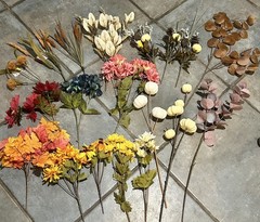 19 Artificial Fall Flowers Silk Fake Flower Wedding Party Home Decoration Wreath