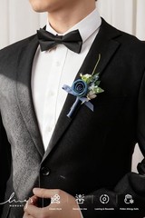 Wedding Decor Flowers, Dusty Blue & Light Blue