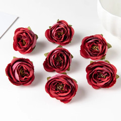 100pcs Tea Bud Roses Artificial Flowers Home Bridal Wedding Christmas Decor NEW