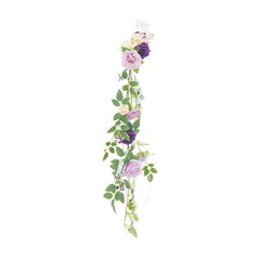 10 PCS Modern Wedding Chair Decorations, Wedding Aisle Floral Artificial Flowers