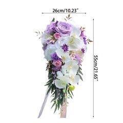 22 Wedding Bouquets for Bride Cascading Wedding Bouquet of Flowers Teardrop