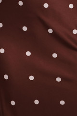 Women’S Anika Maxi Dress Brown Polka Dot