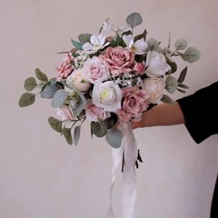 2 Premium Silk Bridal Bouquets Flowers for Wedding Valentine’S Day Anniversary