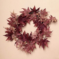 70″ Artificial Fall Maple Leaf Garland Faux Autumn Leaves Party Events Supplies