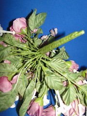 New Sullivan Inc. Grape French Rose/Stephanotis Silk Flowers Bridal Bouquet