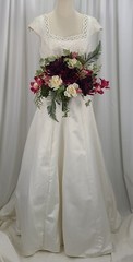 Boho Garden Succulent Faux Silk Wedding Bouquet