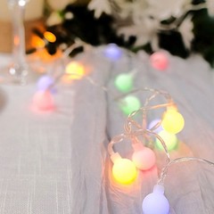 16ft LED Bulbs Fairy String Lights Garland with Remote Party Home Decorations