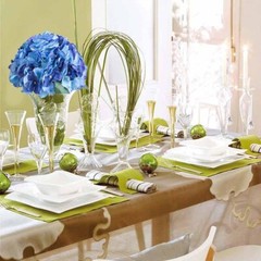Royal Blue 5 Silk Hydrangea Bushes Wedding Flowers Bouquets Party Centerpieces